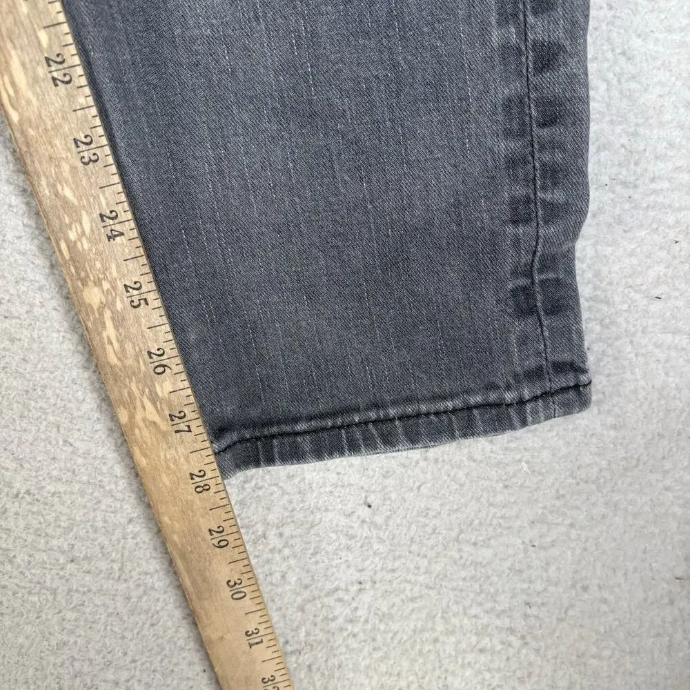 Levis 511 Jeans Mens 33x32 FITS 32x28 Gray Charcoal Wash Slim Fit Stretch Emo
